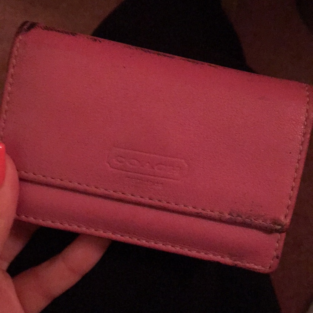 Small coach card wallet